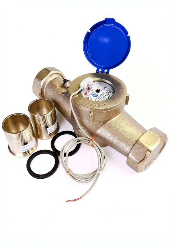 DAE MJ Horizontal Inline Flowmeter 0.75 Inch Hot Gallon Dial Up-6