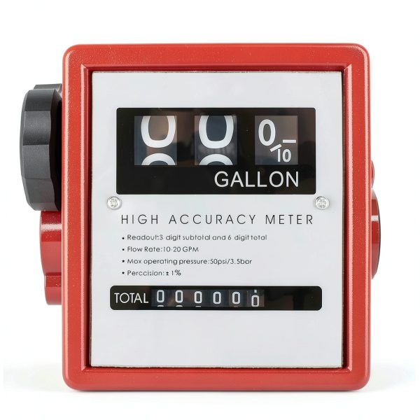 JAHEZYAN Mechanical Fuel Meter MFM3 Aluminum Flowmeter 4-16 GPM-5
