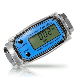 PHATRIP Digital Fuel Flow Meter 1in NPT LCD Aluminum Alloy-0