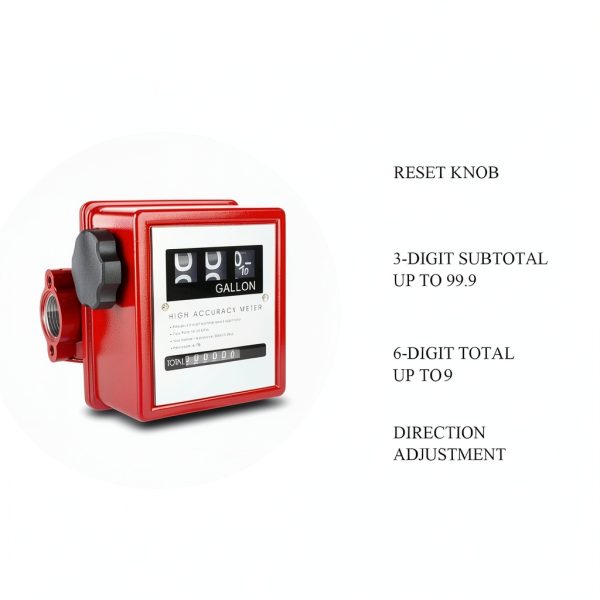 JAHEZYAN Mechanical Fuel Meter MFM3 Aluminum Flowmeter 4-16 GPM-3