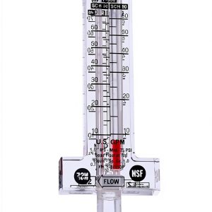 Blue-White Flowmeter F-30150P Compact 3x3x11in Industrial Flow Sensor-0