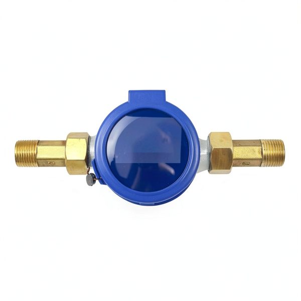 QWORK Water Meter 2‑Pack 1/2" BSPT with Dial Pulse Output for Home-7