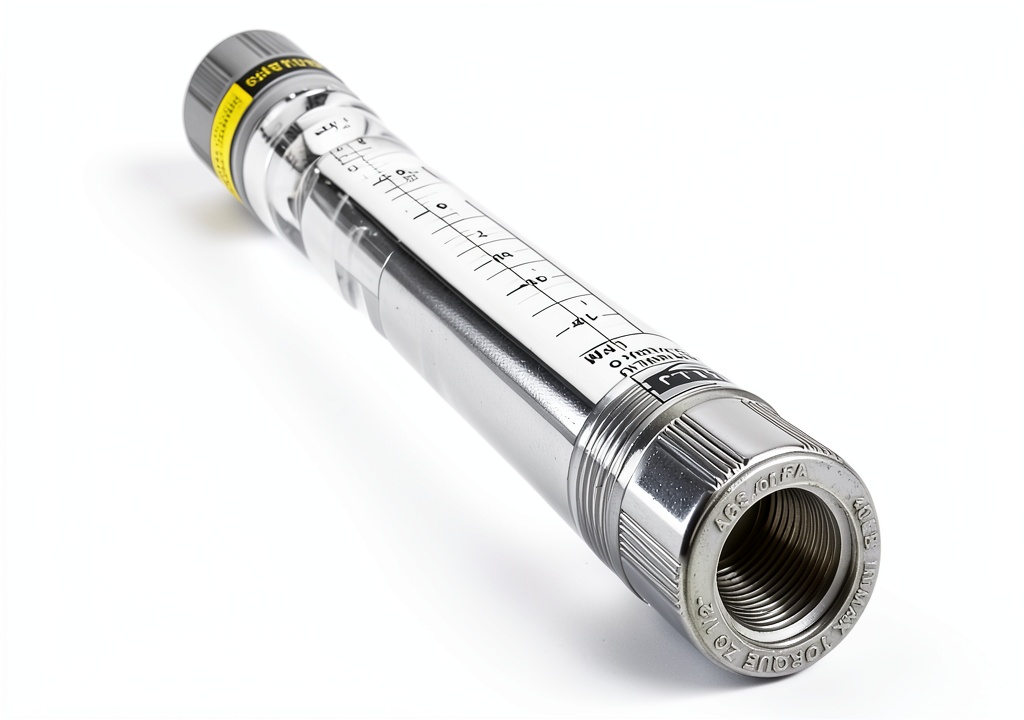 Installing Sorand Plastic Inline Flowmeter 9.06in x 1.18in Unbreakable G1/2 Port on a wooden bench