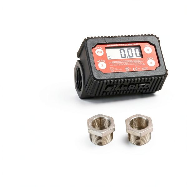 Fill-Rite TT10AN Flowmeter – Compact 2.5×2.5×4 in, AA Battery Powered-1