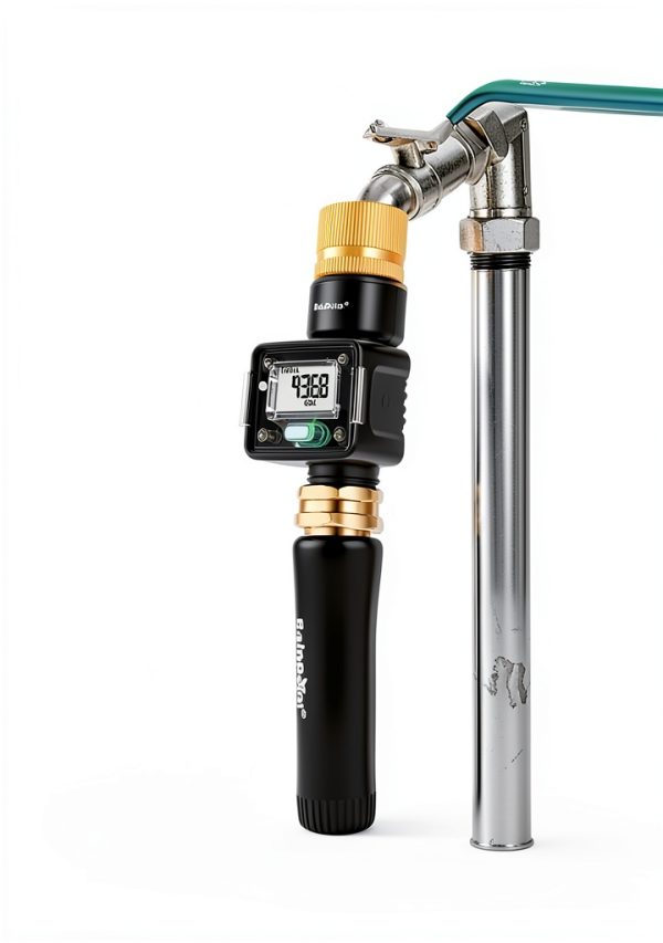 Rainpoint Water Flow Meter B-006 Brass Garden Hose Timer LCD-4