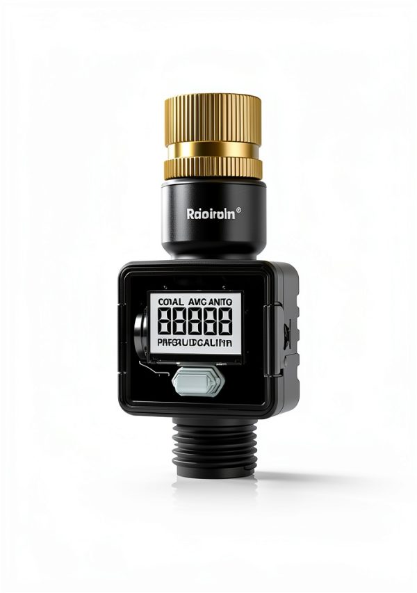 Rainpoint Water Flow Meter B-006 Brass Garden Hose Timer LCD-7
