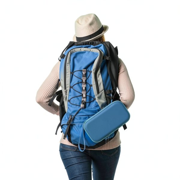 Elonbo Portable Nebulizer Carrying Case L85L PU Leather EVA Travel Bag-5