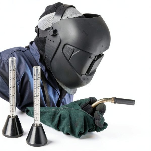 Saysurey 4‑Pack Gas Flow Meter for MIG/TIG – Clip‑On Argon CO2-5