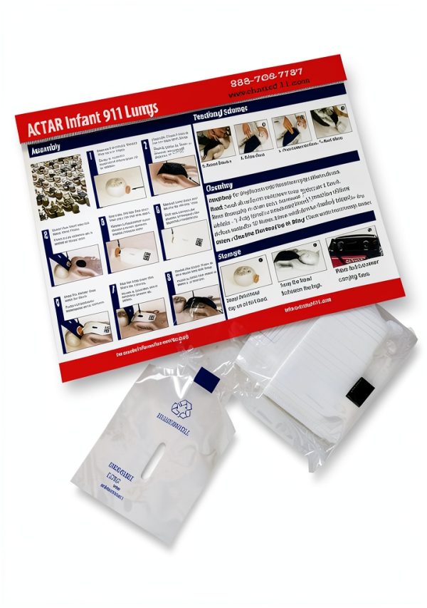 Actar 911 Infant Lungs Pack of 100 Single‑Use CPR Manikin Lung-0